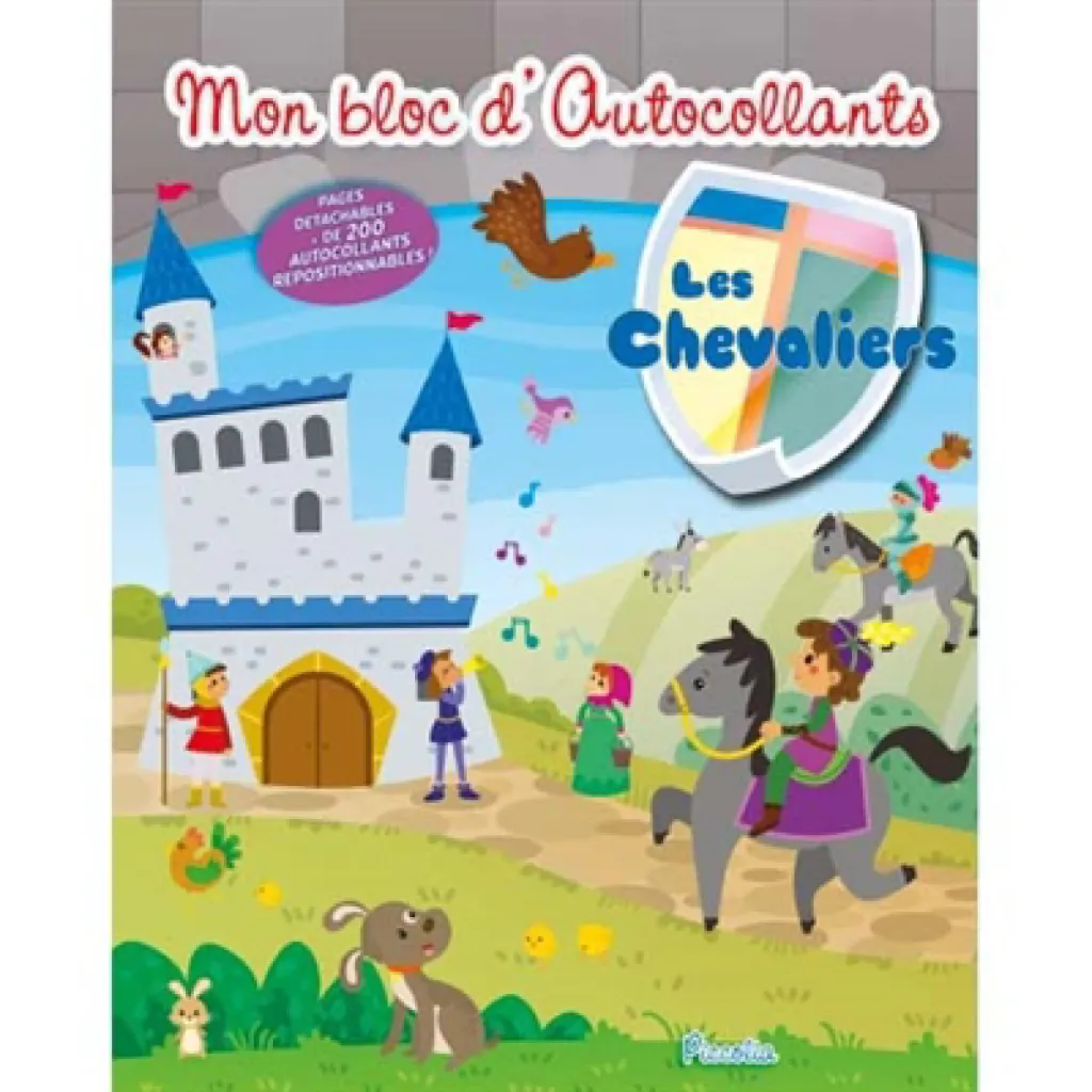 Mon bloc d autocollants - Les chevaliers