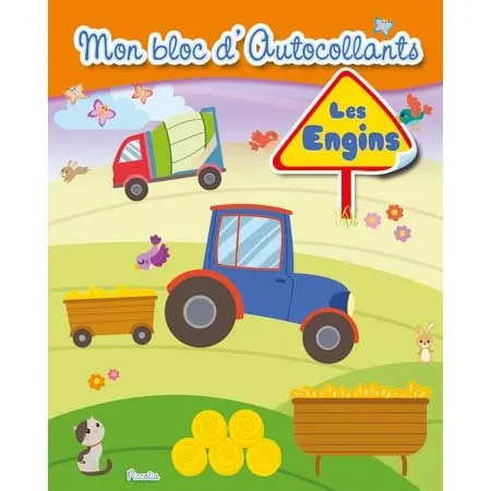 Mon bloc d autocollants - Les engins