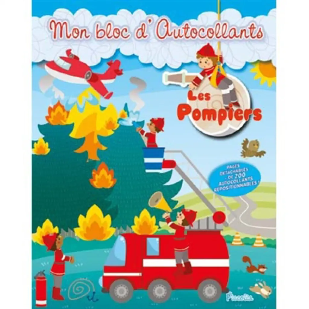 Mon bloc d autocollants - Les pompiers