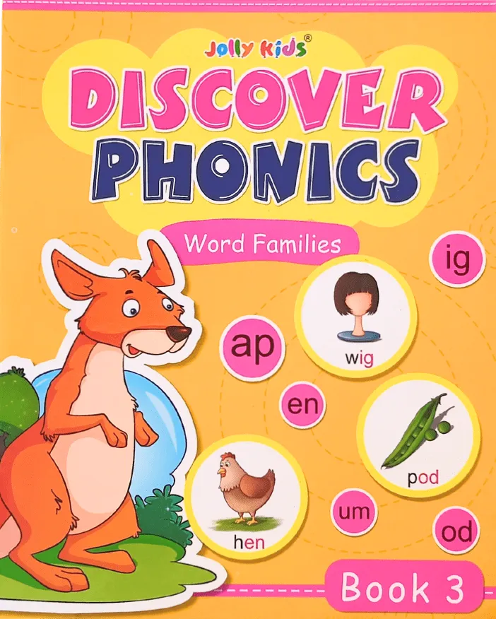 Discover phonics words families book 3