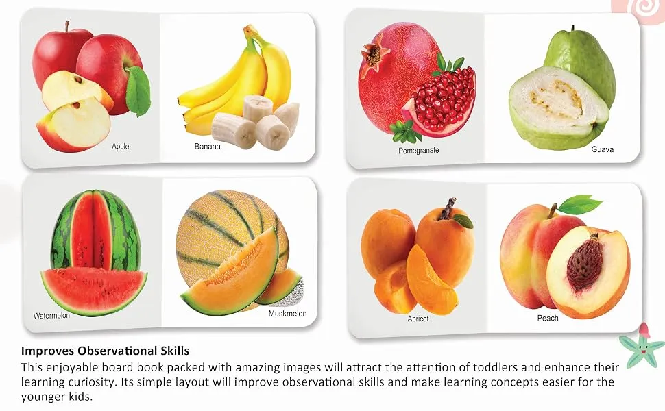 Index Board Book - Fruits and Nuts
