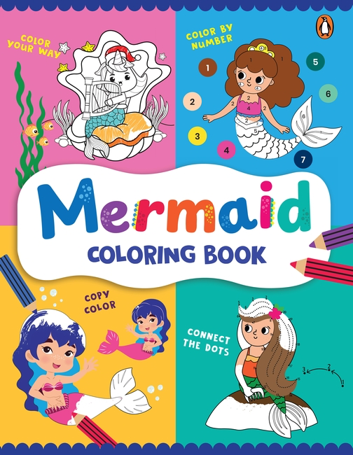 Kids Coloring Book: Mermaid