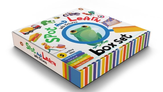 Spot and Learn with Pictures (5 Books Pizza Box)