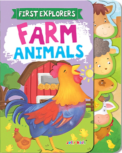 Jolly Kids First Explorers Farm Animals Index Board Book