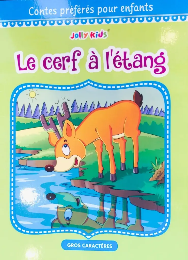 Le cerf à l'étang