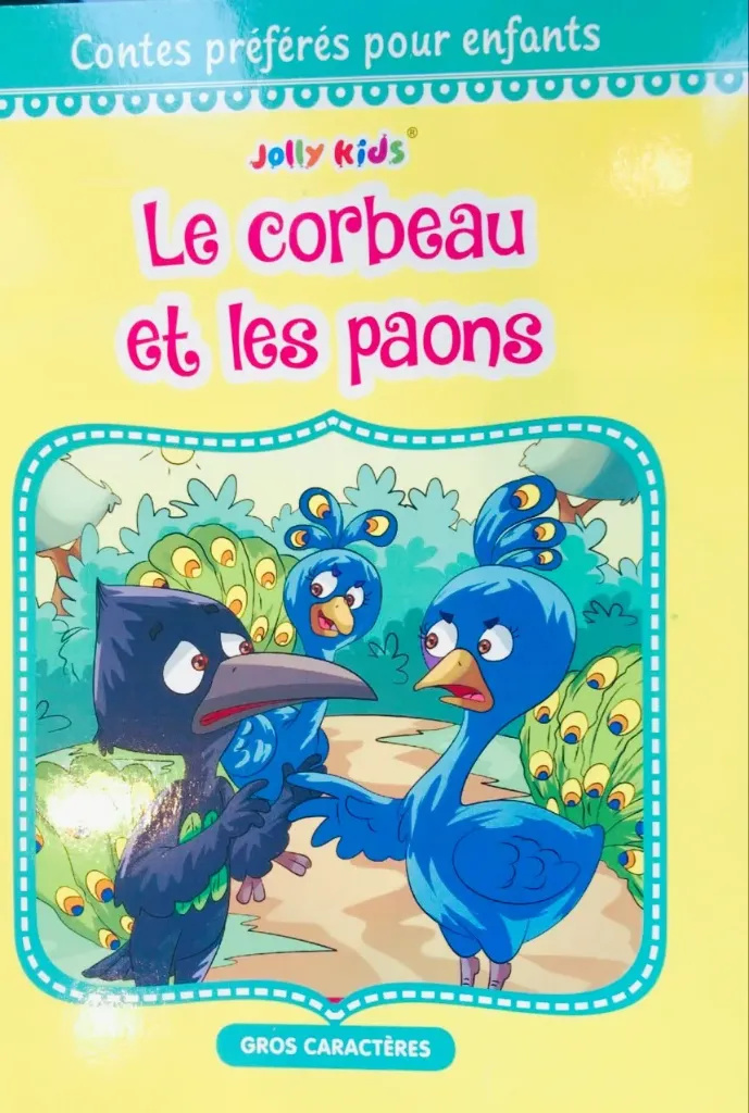 Le corbeau et les paons